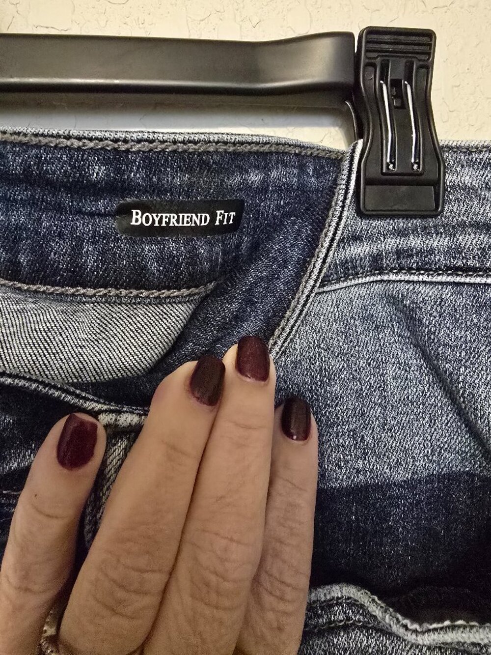 Judy Blue Boyfriend Jeans Size 18 Bleach Splash Distressed JB82169LT Like NEW - Picture 2 of 6
